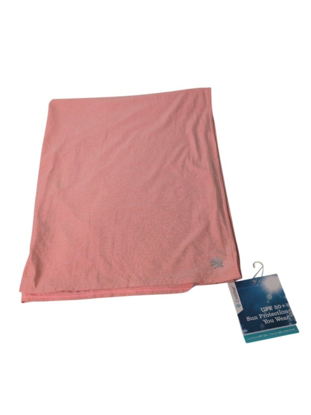 Coolibar Bhakti Sun Shawl One Size Pink UPF 50+ Travel Outdoor Moisture Wicking